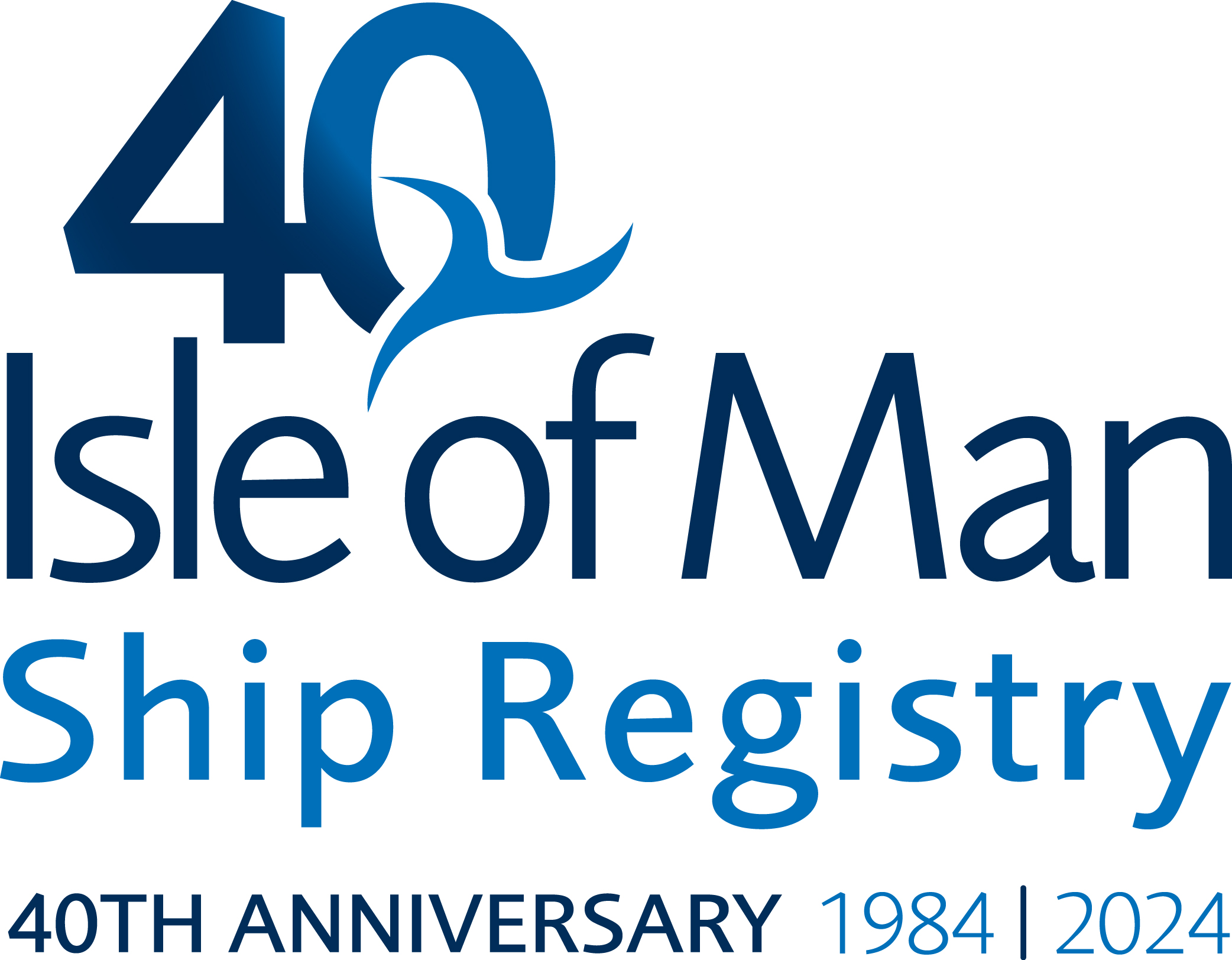 Isle of Man Ship Registry 40th Anniversary Logo